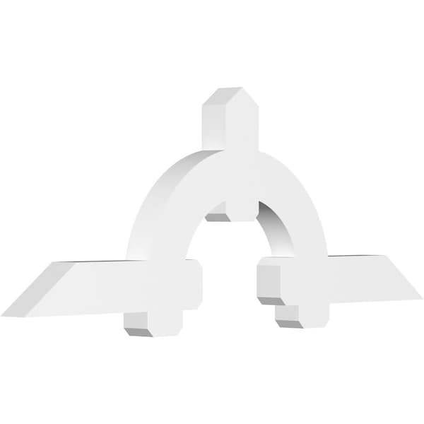 Ekena Millwork Ericson Architectural Grade PVC Gable Bracket, 72"W x 27"H x 4"D x 6"F, 9/12 Pitch GBP072X27X0406ERI00 - main